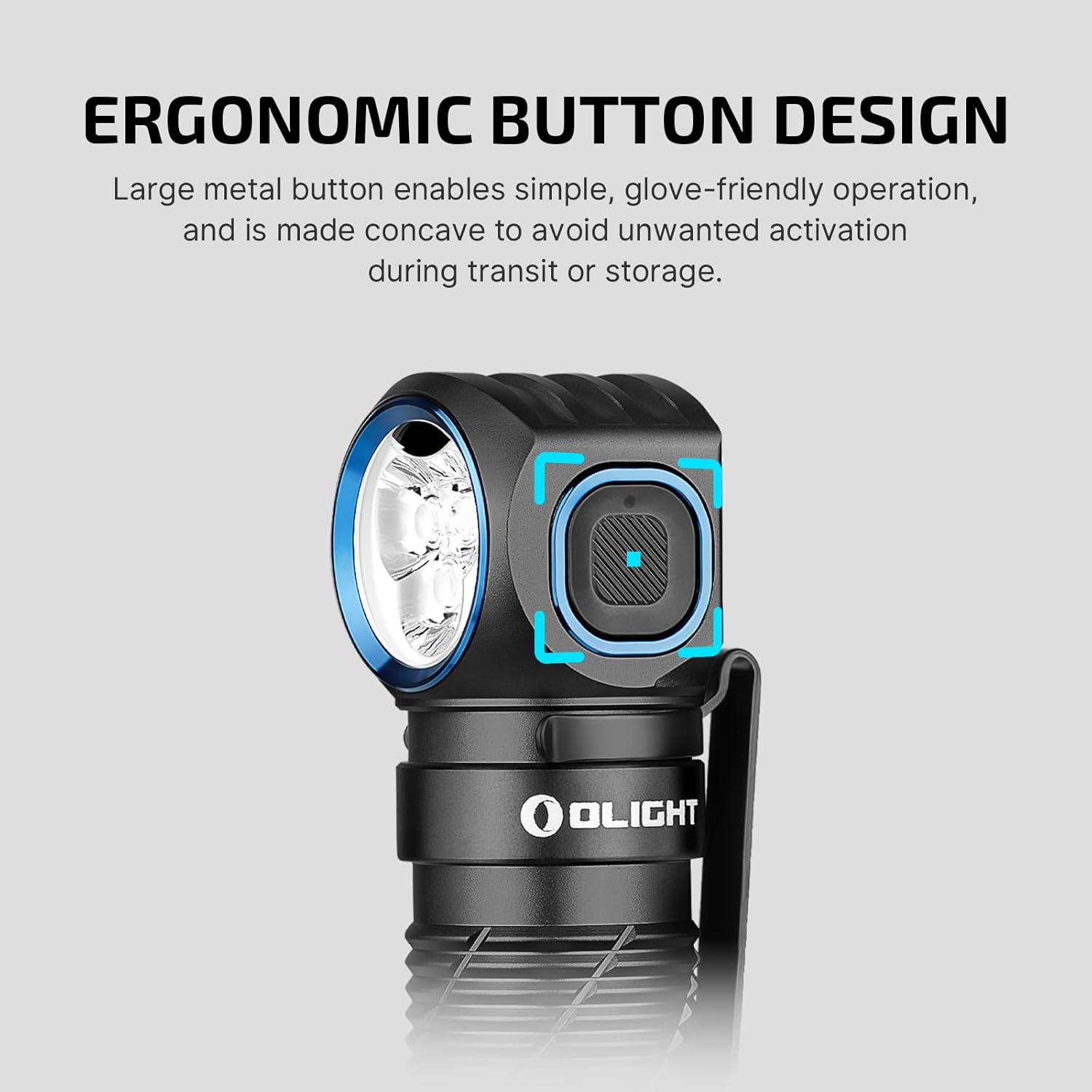 Olight Perun 3 Lampe frontale de camping LED rechargeable 3000 Lumens - Noir