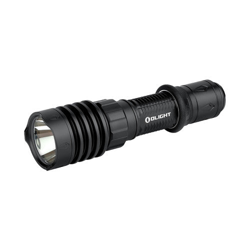 Olight Warrior X 4 LED Tactique Rechargeable Flashlight 2600 Lumens avec Indicateur de Niveau de Batterie Tri-Couleur - Noir