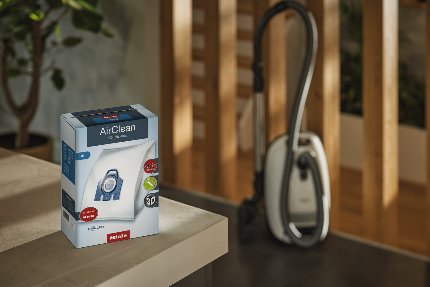 Miele Vacuum Dust Bag GN Air Clean 3D with 4 Bags & 2 Filters