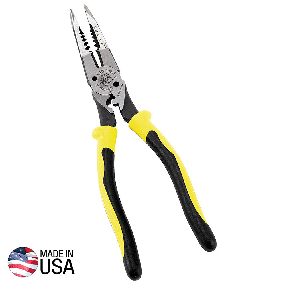 Pince tout usage avec pince à sertir Klein Tools - Jaune et noir