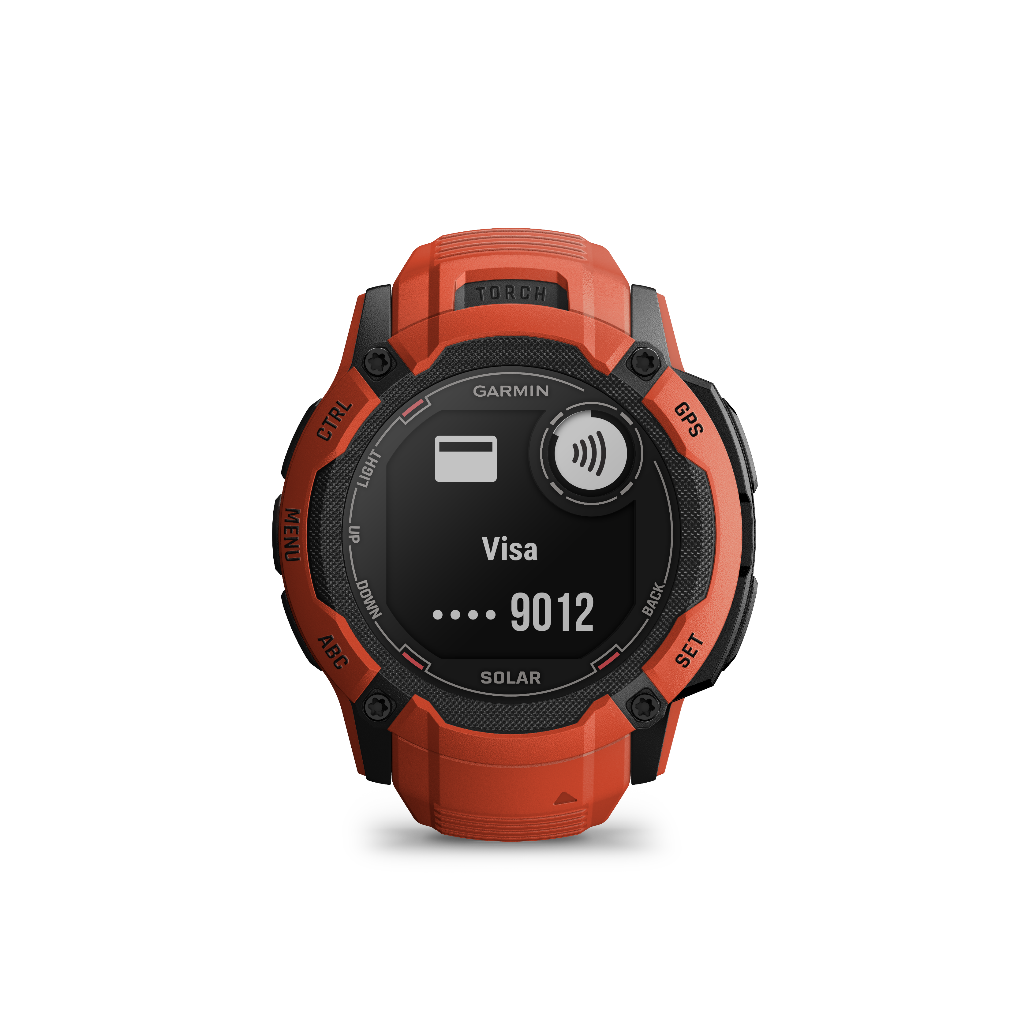 Garmin Instinct 2X Solar GPS Smartwatch - Rouge flamme