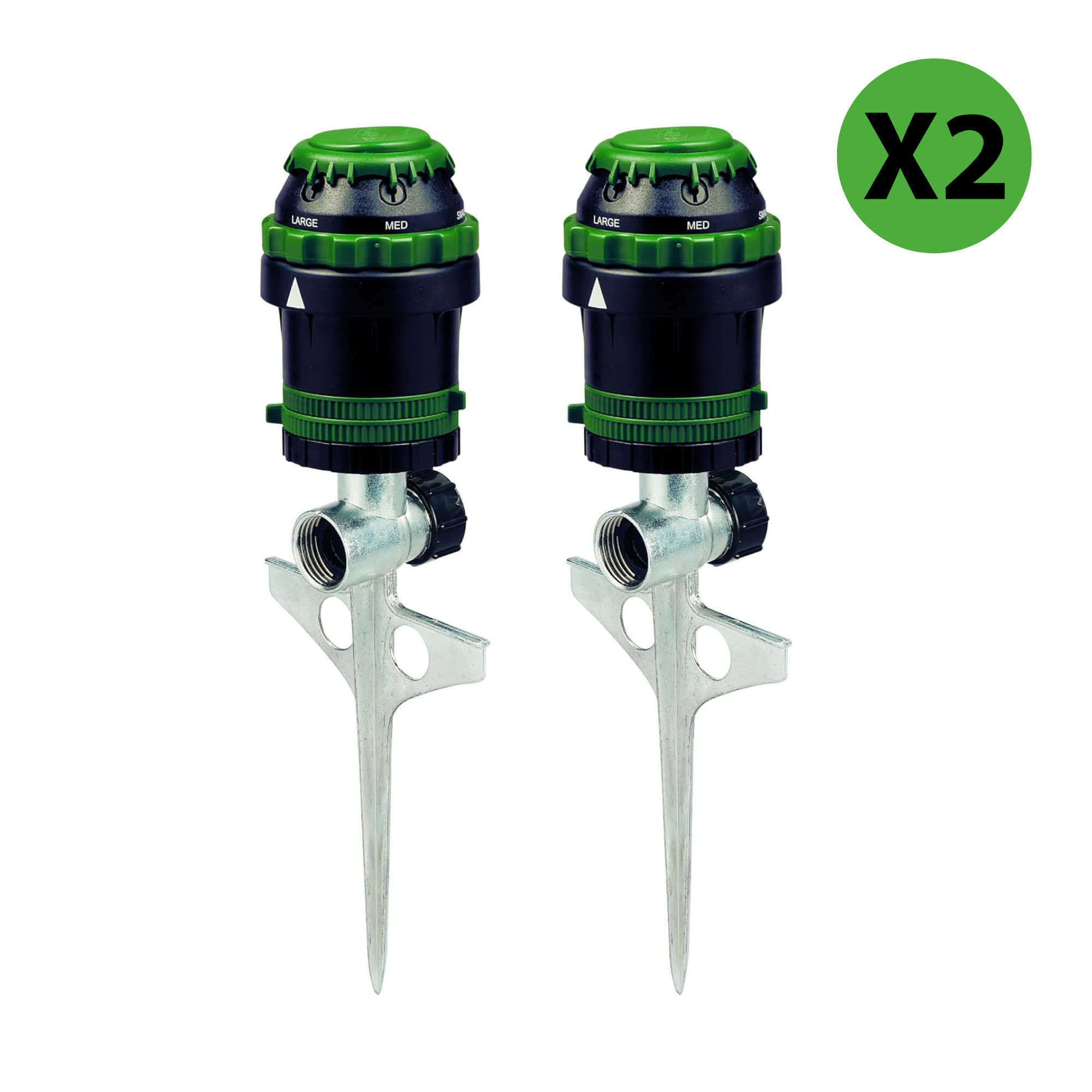 Orbit H2O - 6 Gear Drive Sprinkler - 2 Pack