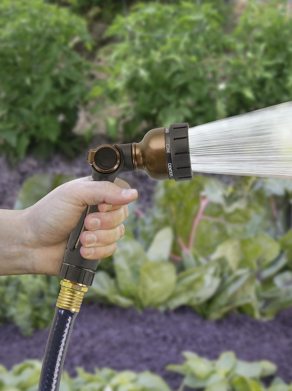 Orbit Pro Series 7-Pattern Zinc Thumb Control Nozzle Sprayer with Swivel