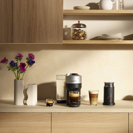 Machine à café et à espresso Nespresso Vertuo Pop Deluxe de Breville - Argent