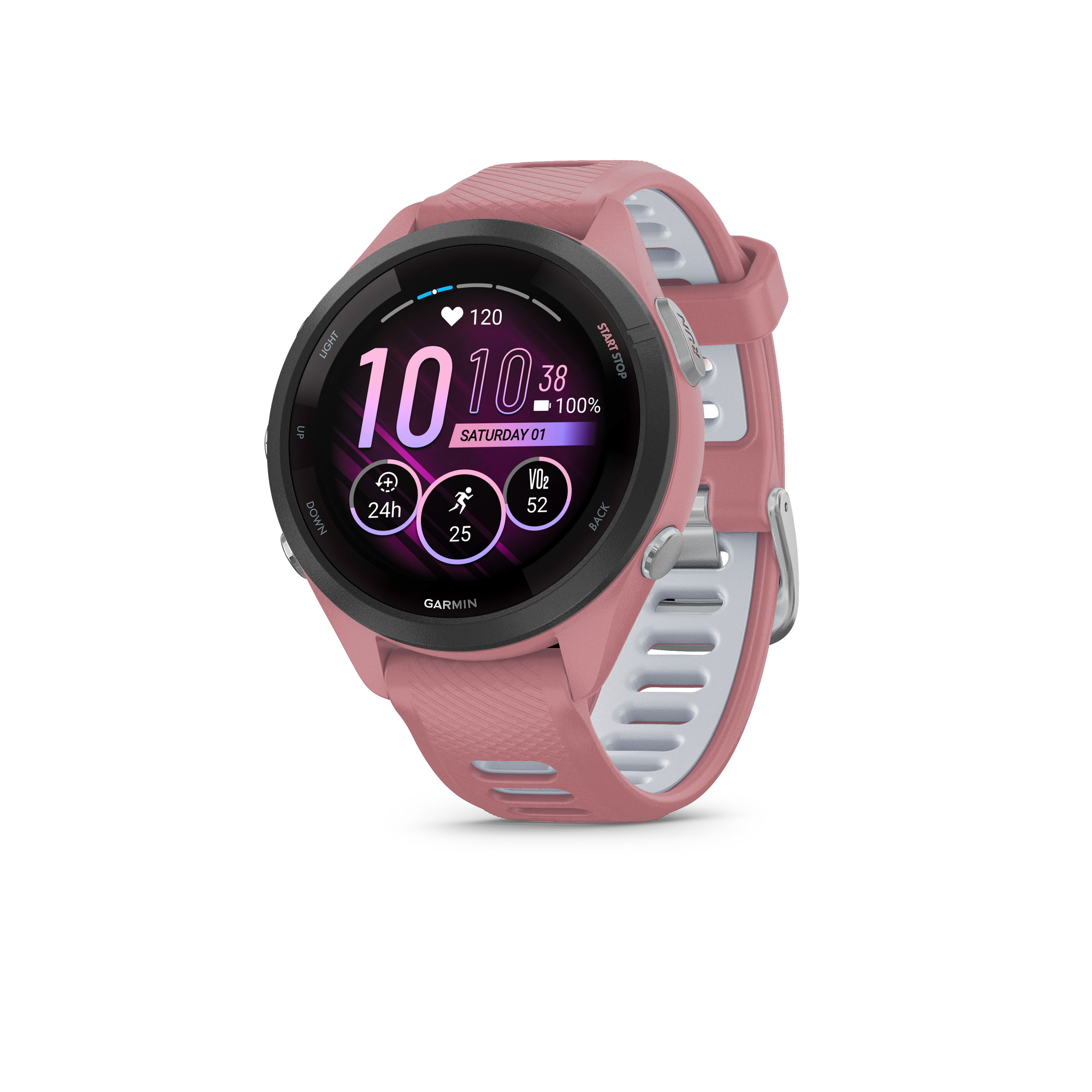 Garmin Forerunner 265S Smartwatch - Rose clair