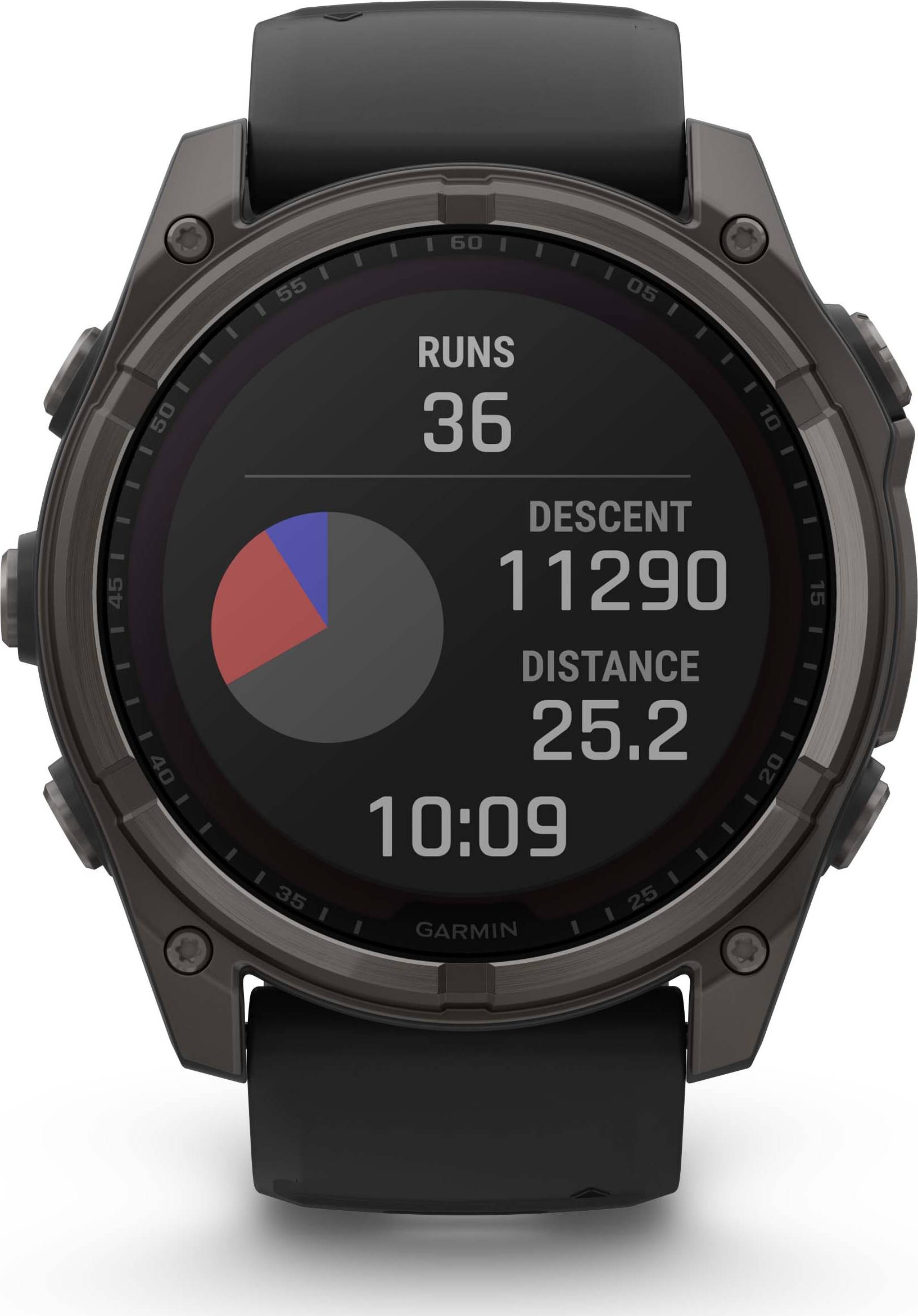 Garmin Fenix 8 51mm Solar Sapphire - Gris carbone