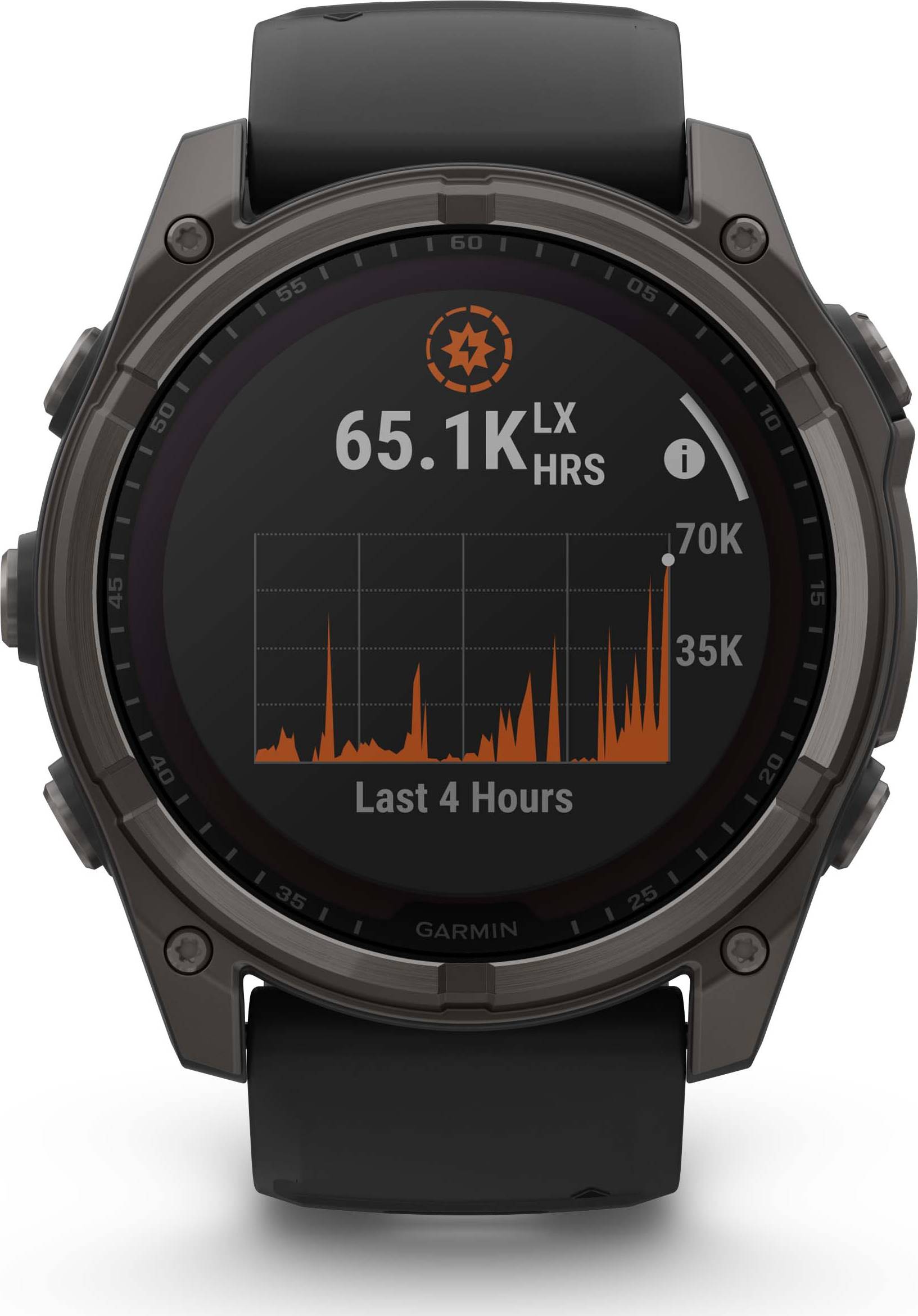 Garmin Fenix 8 51mm Solar Sapphire - Gris carbone