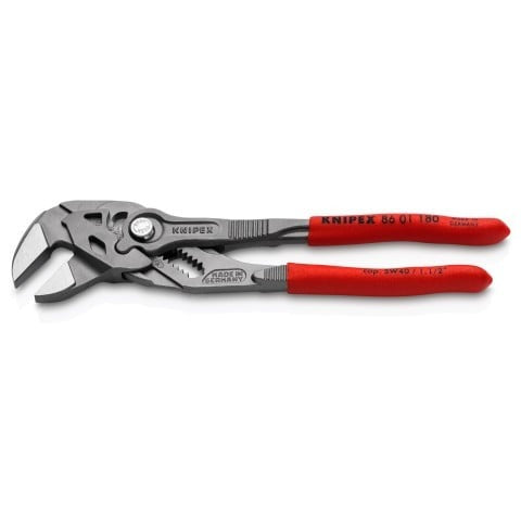 Knipex Clé à pince 7" avec tête polie et poignée en plastique