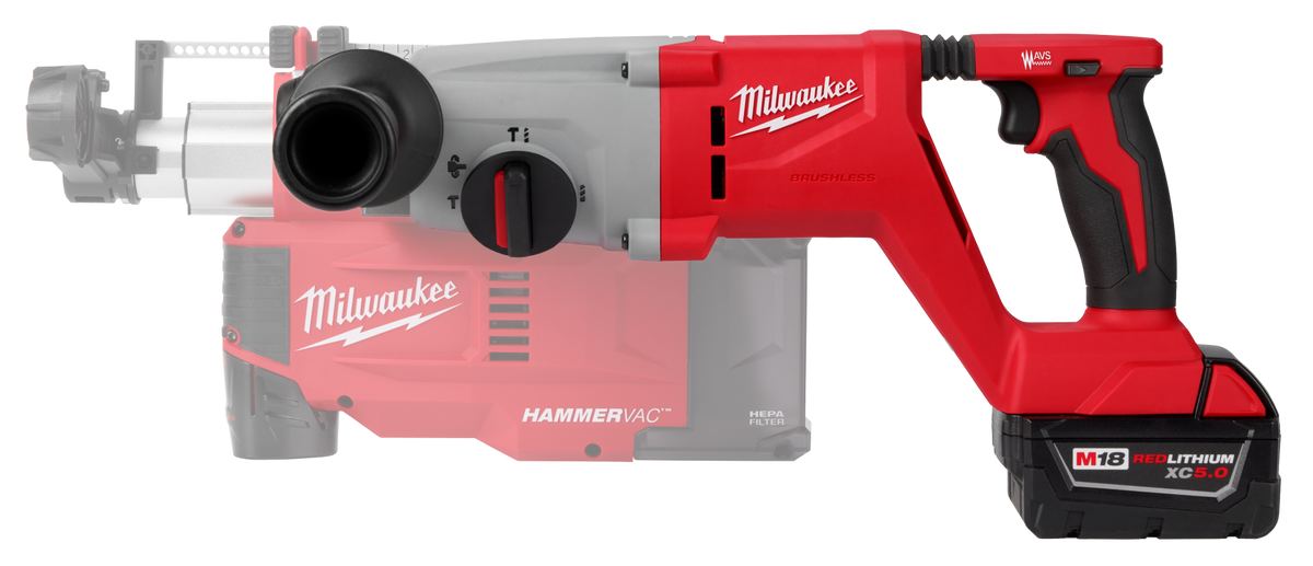 Milwaukee M18 18V 1" Lithium-Ion Brushless Cordless Handle Rotary Hammer - Tool Only