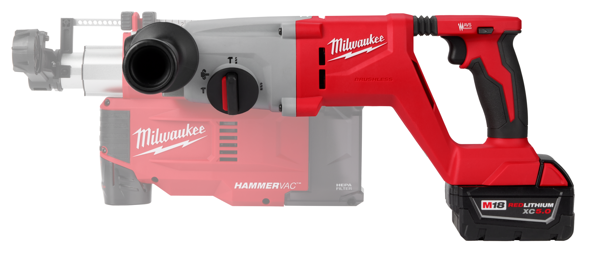 Milwaukee M18 18V 1" Lithium-Ion Brushless Cordless Handle Rotary Hammer - Tool Only