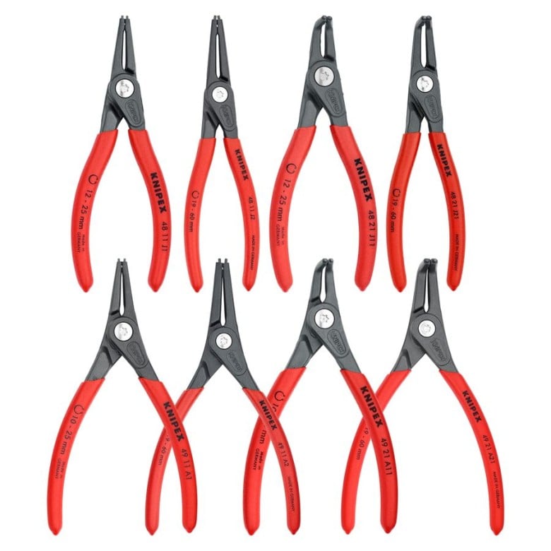 Knipex 8 Piece Precision Circlip Pliers Set