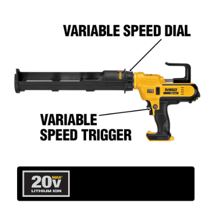 Pistolet à calfeutrer sans fil Dewalt 20V MAX