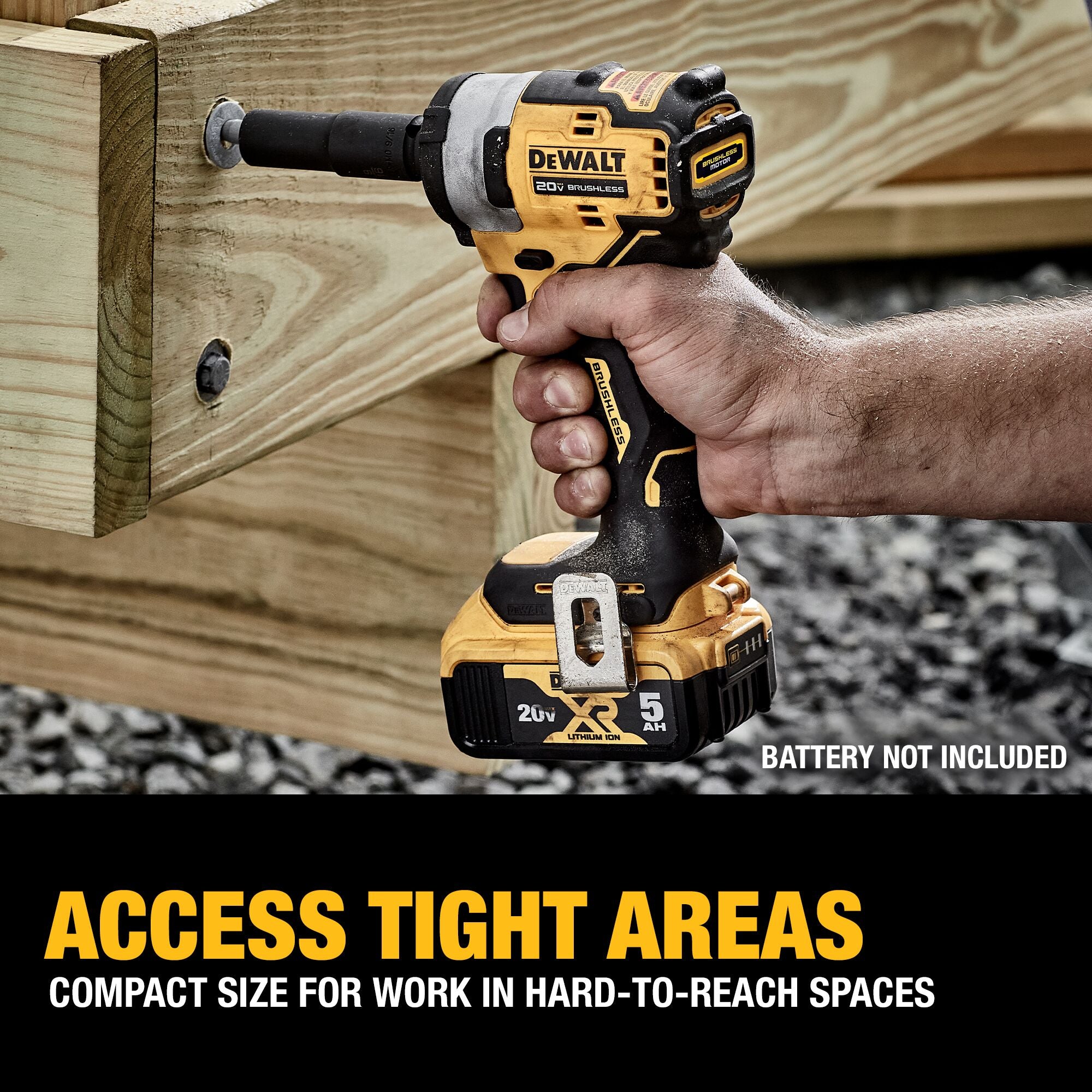 Dewalt 20V Max 1/2" Impact Wrench with Hog Ring Anvil - Tool Only