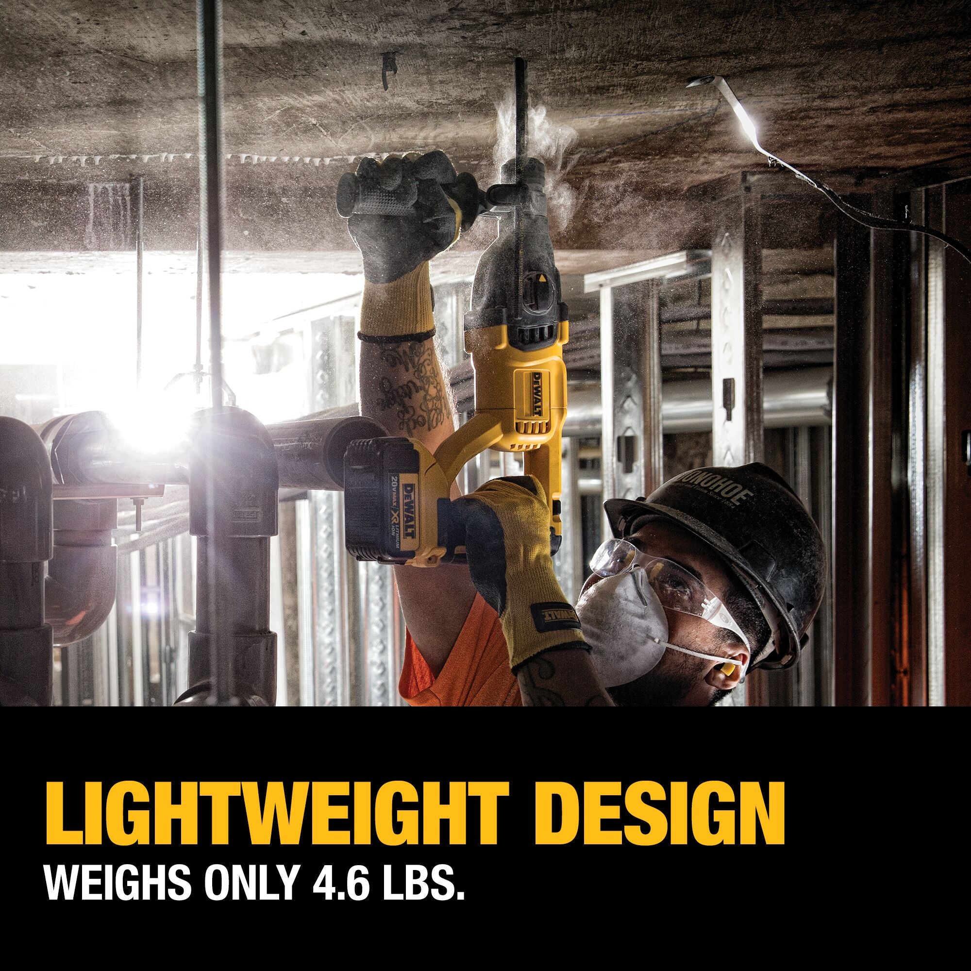 Dewalt 20 V Max XR Brushless Rotary Hammer Kitwith D Handle 2.5 cm