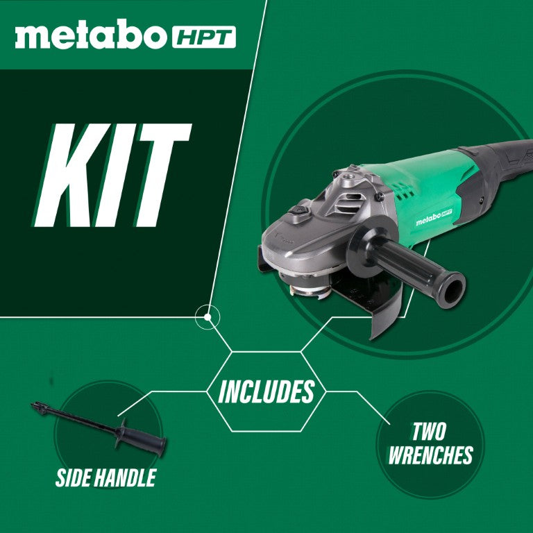 Metabo G18ST HPT 7" 15 Amp Angle Grinder