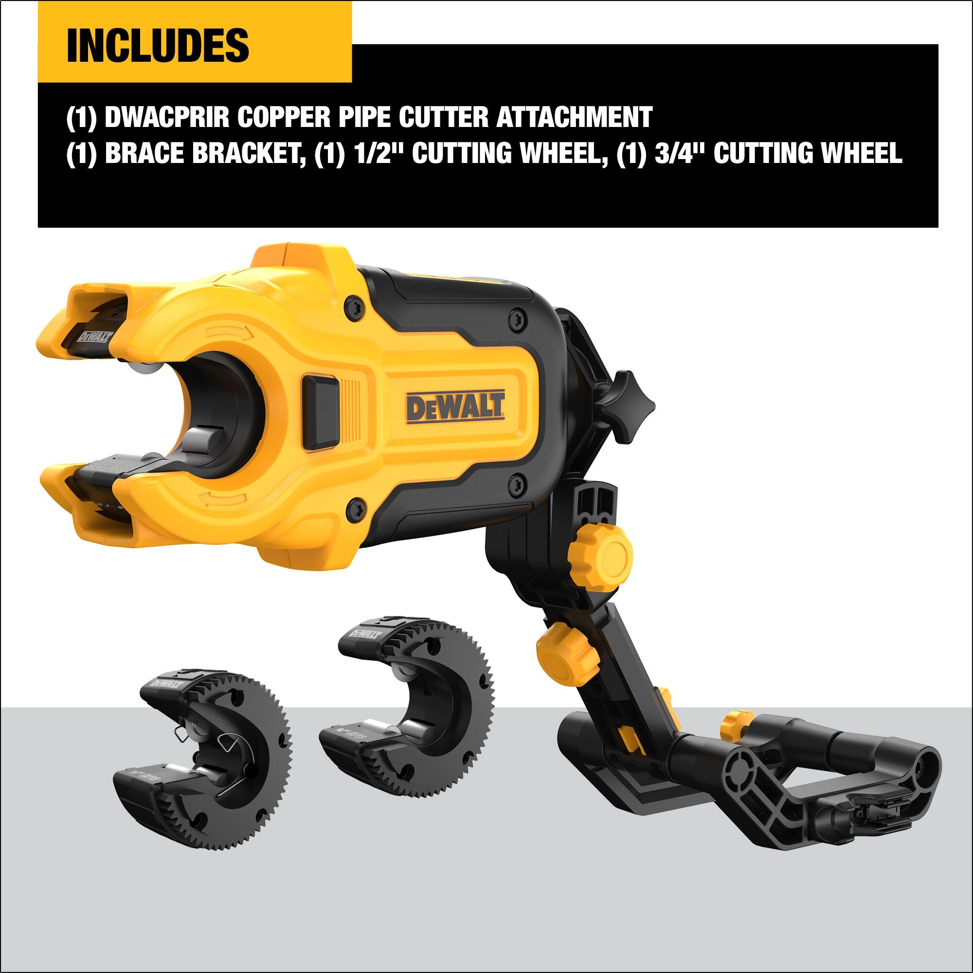 Dewalt Impact Ready Copper Tubing Cutter with Brace Bracket