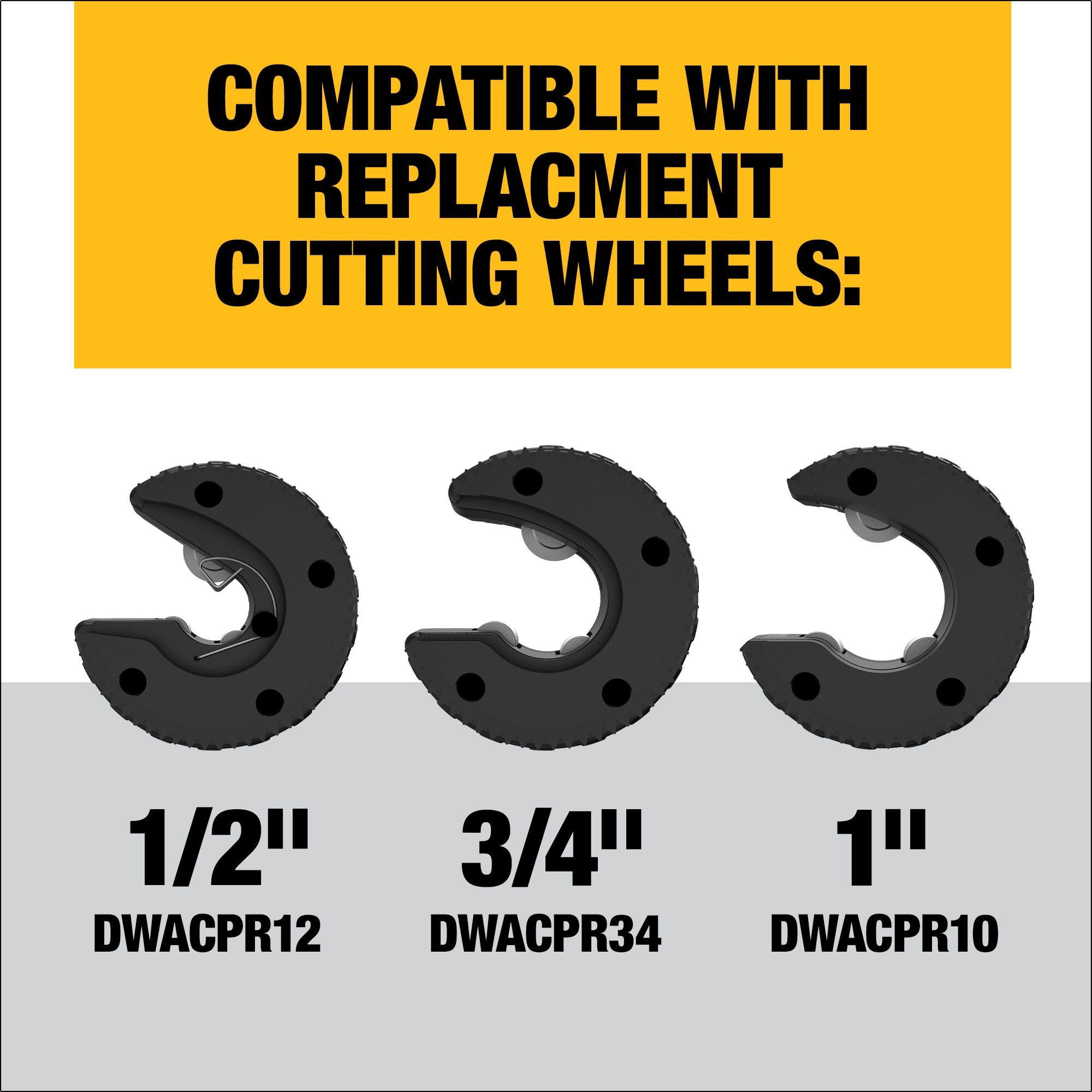 Dewalt Impact Ready Copper Tubing Cutter with Brace Bracket (Coupeur de tubes en cuivre prêt à l'emploi avec support)