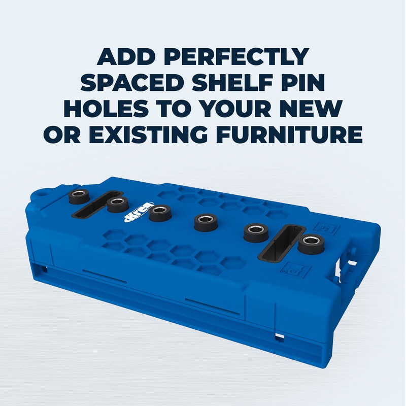 Kreg 1/4" Shelf Pin Jig Drill Guide for Straight Holes