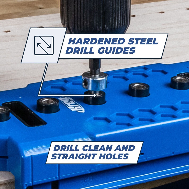Kreg 5 mm Shelf Pin Jig Guide de perçage pour les trous d'étagères