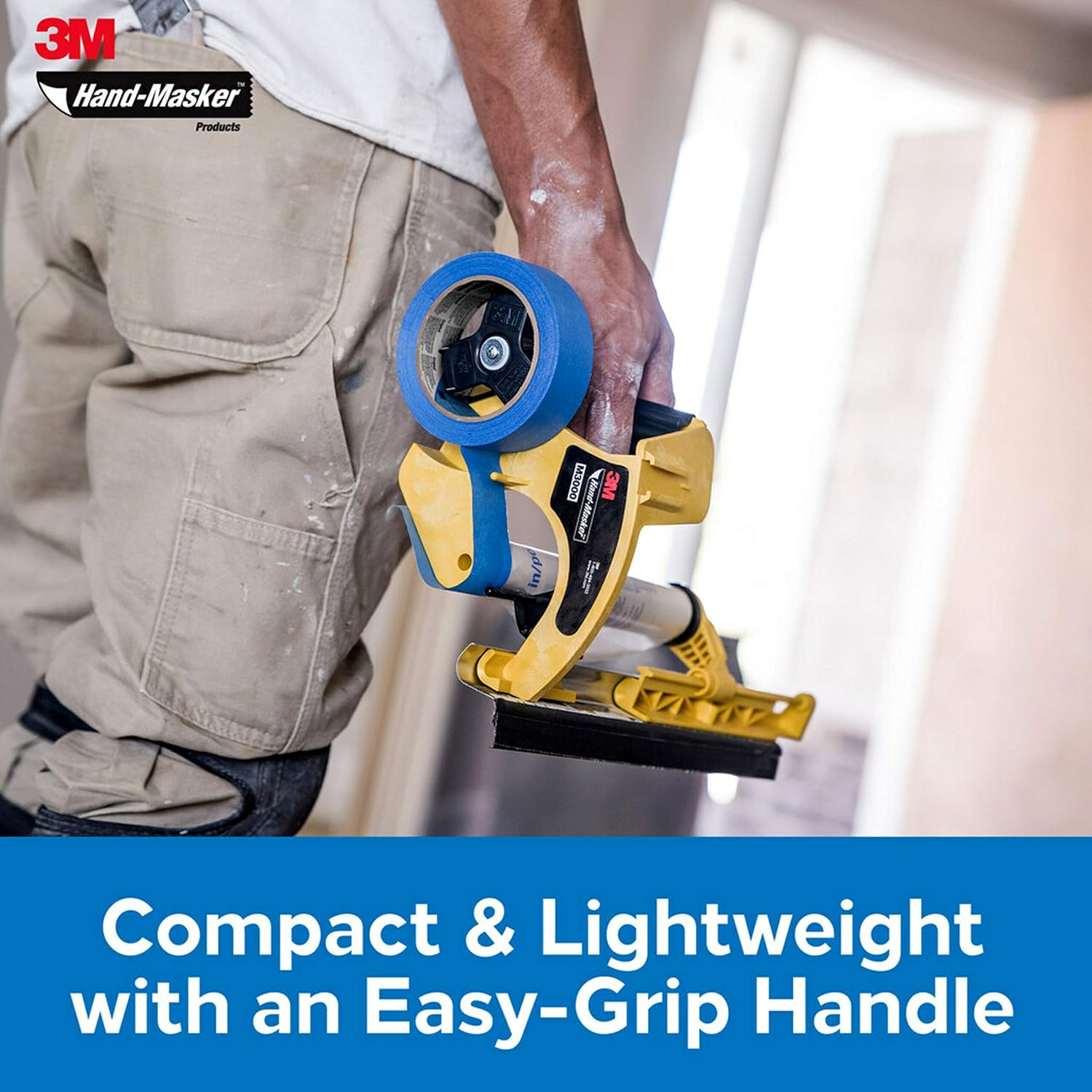 3M Hand Masker Pre-Loaded Film with Paper Dispenser & Masking Film Tape Kit