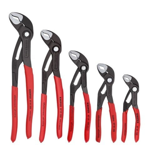 Knipex Cobra Pliers 5-Piece Set with Tool Pouch