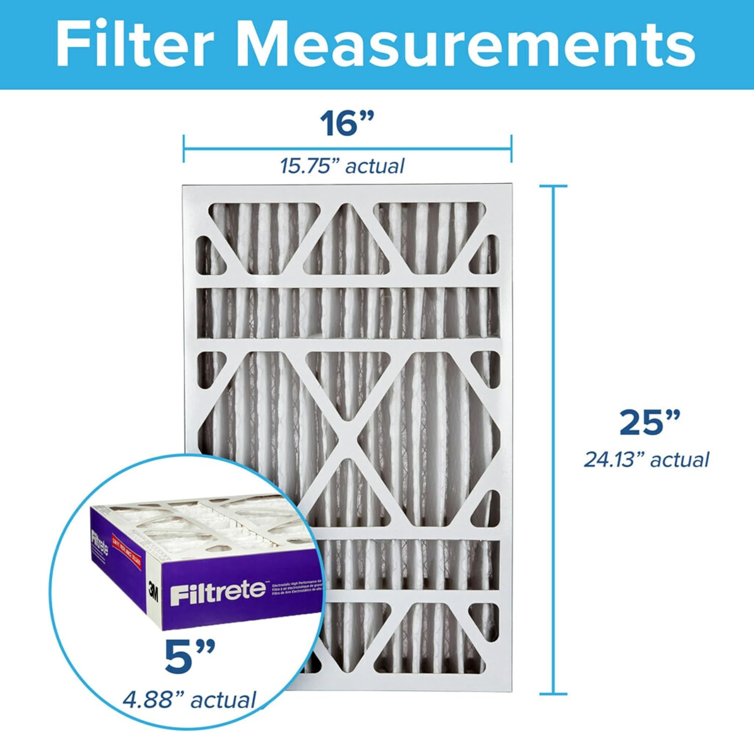 Filtrete 16 x 25 x 5 MPR 1550 Furnace Filter