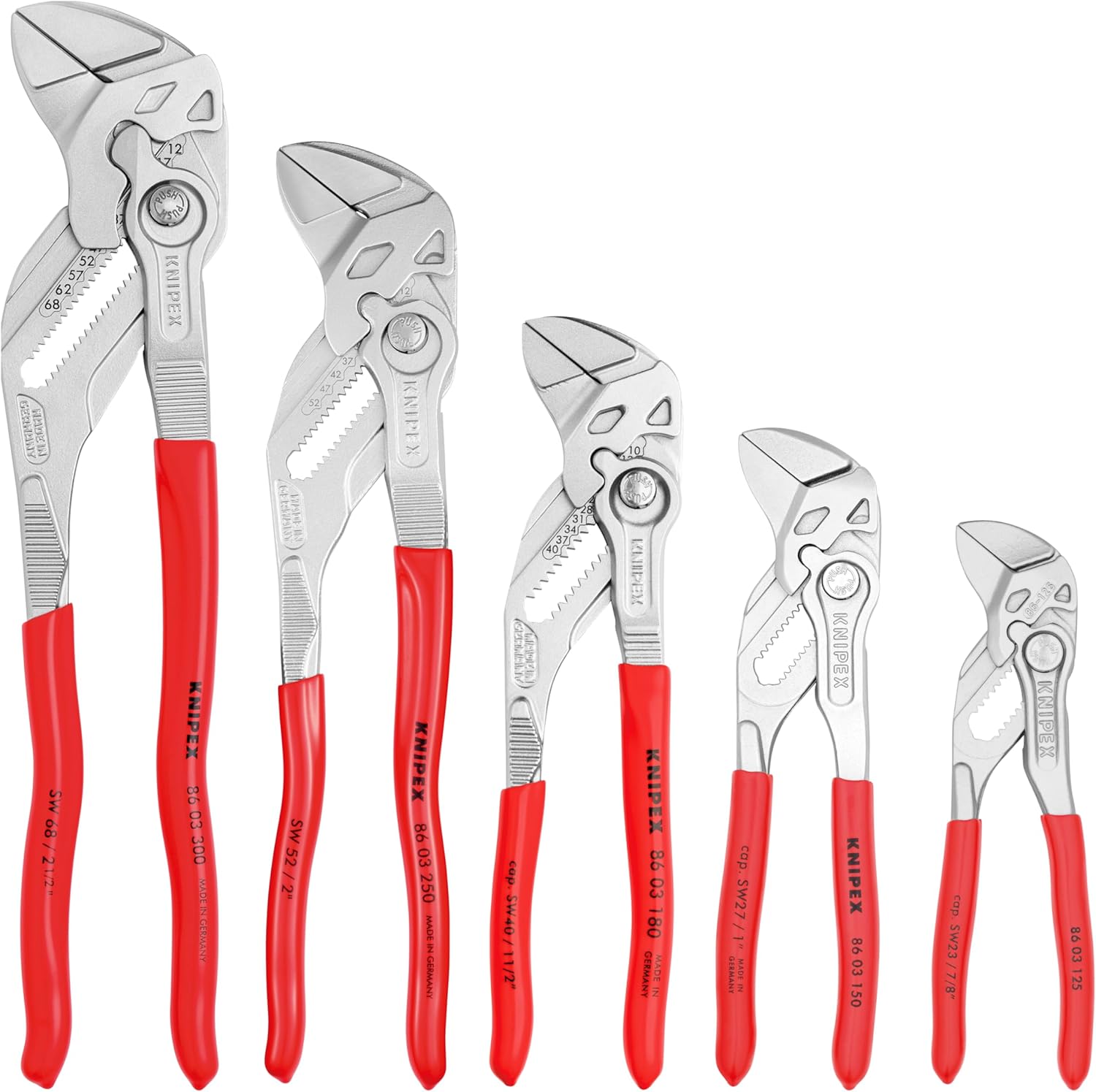 Knipex Pliers Wrench 5-Piece Set with Tool Pouch