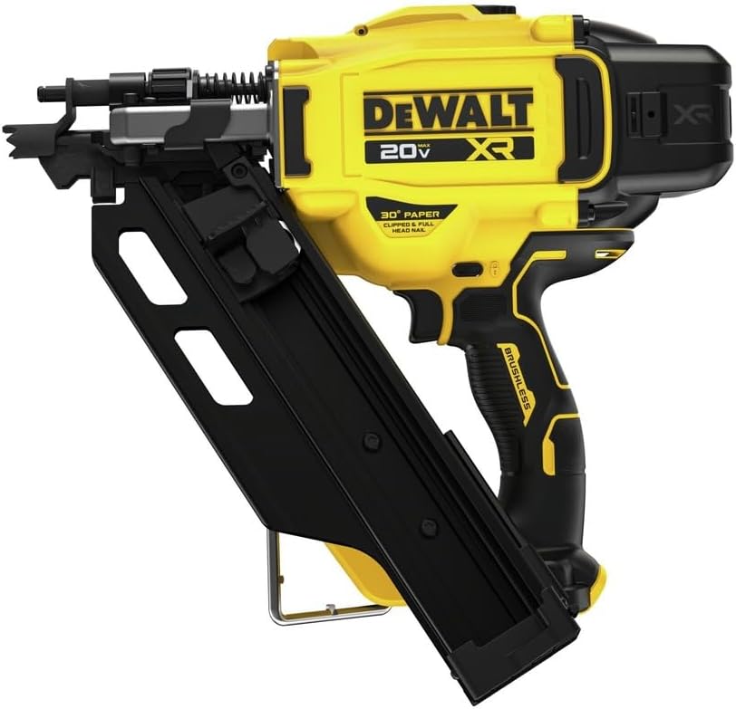 Dewalt 20V Max Brushless Cordless 30° Paper Collated Framing Nailer - Outil seul