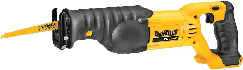 Dewalt 20V Max Reciprocating Saw - Tool Only - Yellow