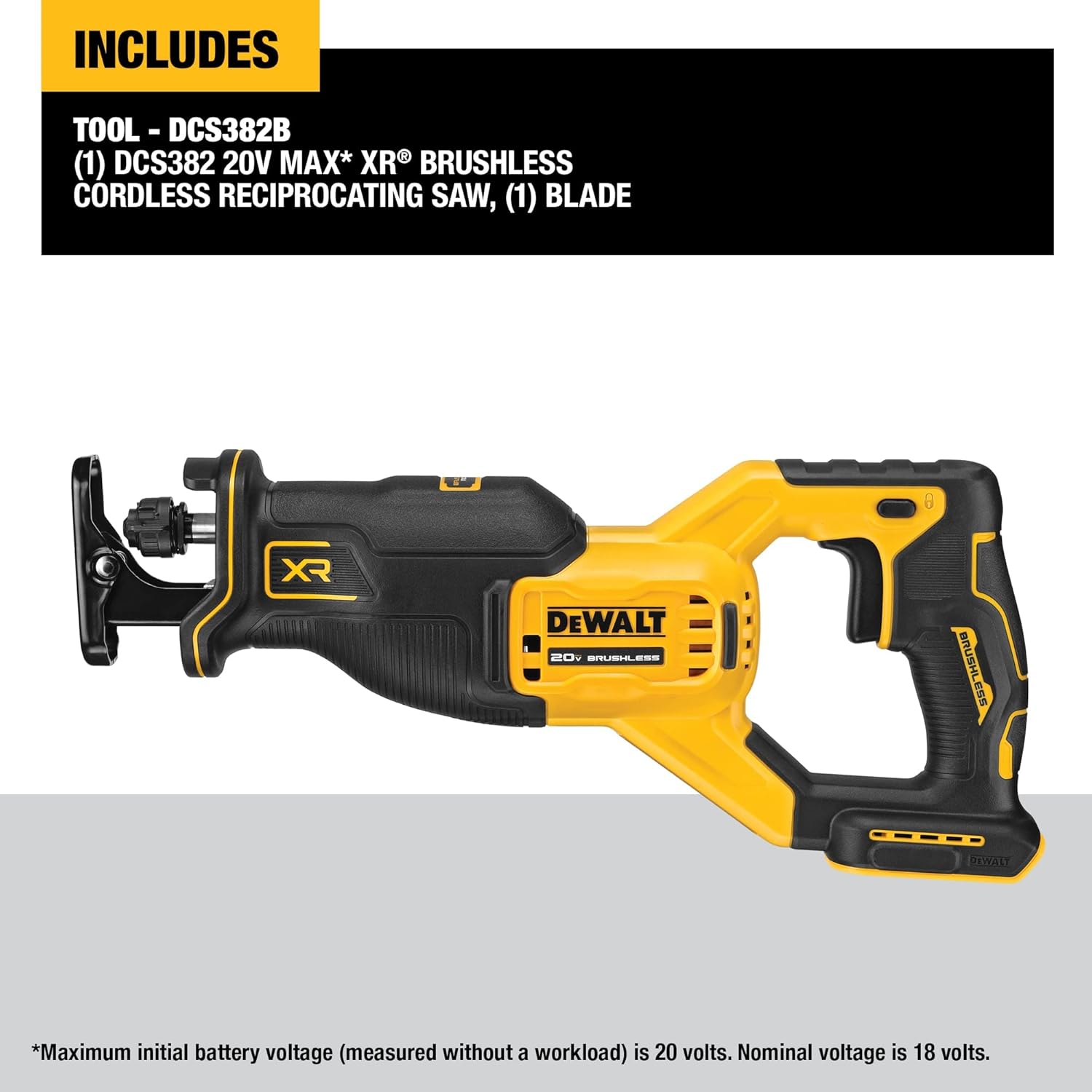 Dewalt 20V MAX BL RECIP Saw - Outil seul