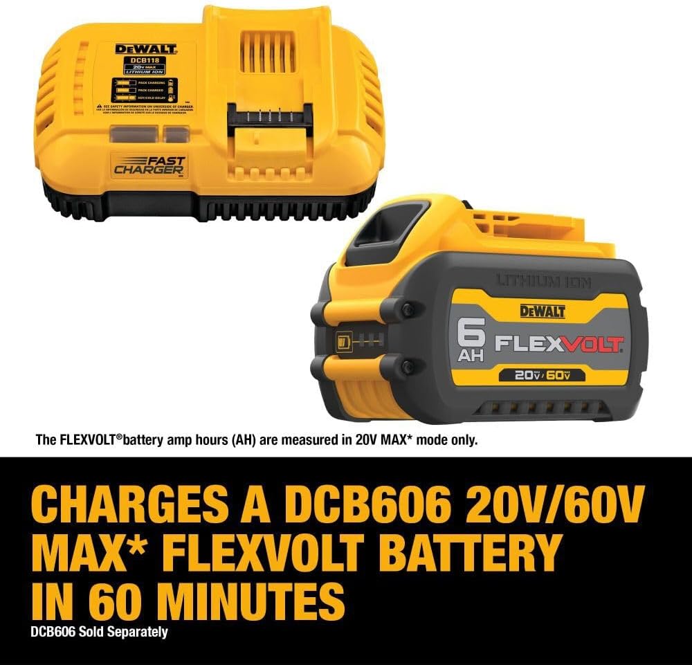 Dewalt 20V 60V Max Lithium-Ion Fan Cooled Fast Battery Charger