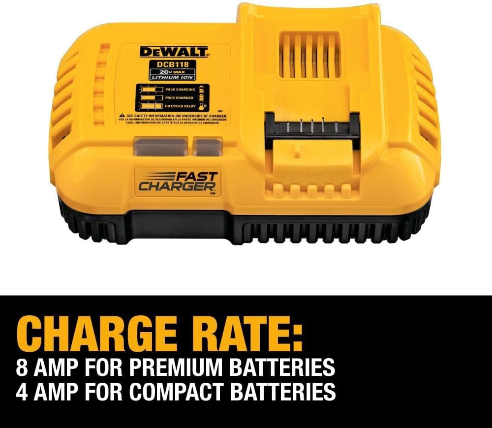 Dewalt 20V 60V Max Lithium-Ion Fan Cooled Fast Battery Charger