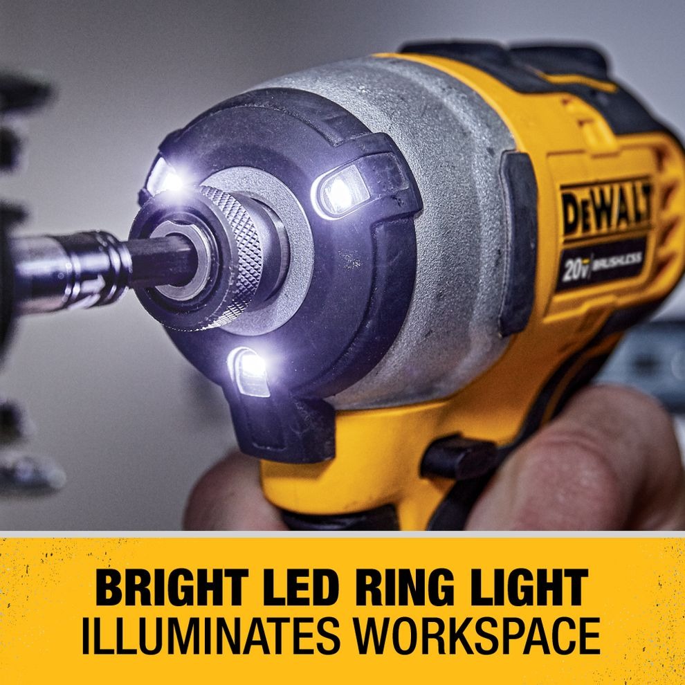 Dewalt 20V Max Brushless Compact Impact Driver