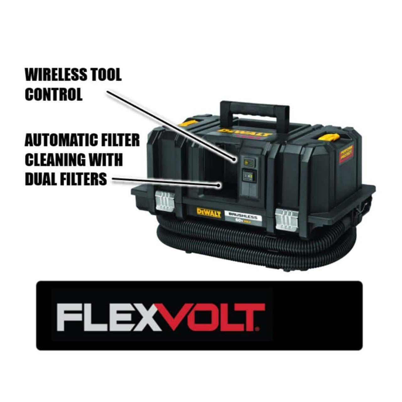 Dewalt 60V Max Flexvolt Dust Extractor- Tool Only