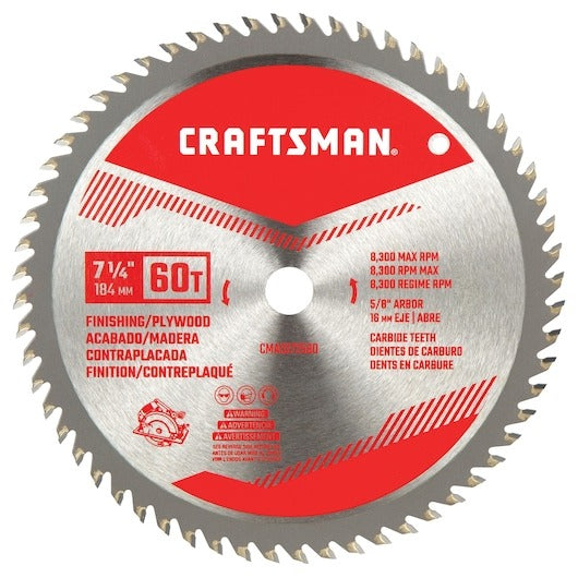Craftsman 7-1/4" 60 T Finishing Plywood Saw Blade
