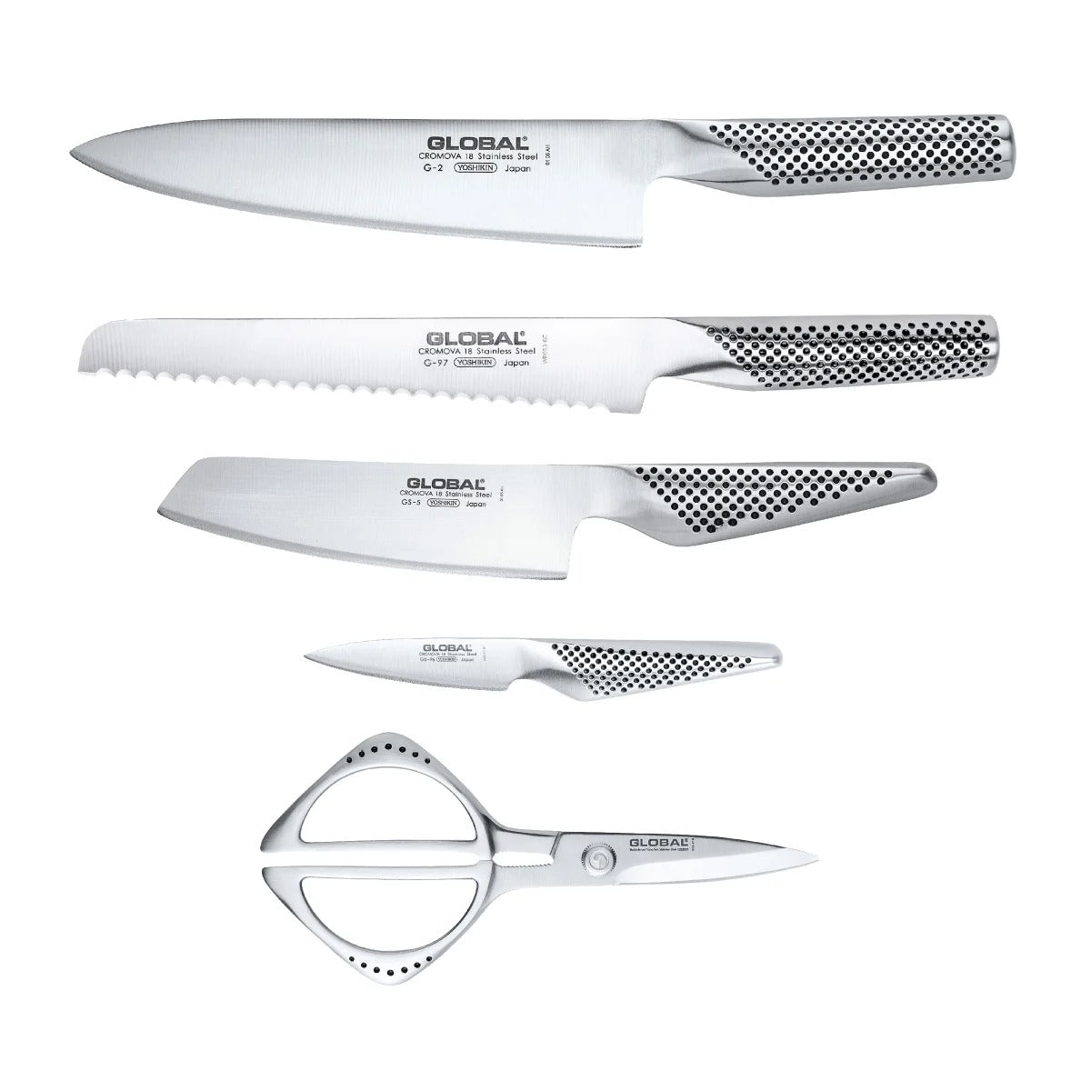 Global Takashi Knife Block Set - 6 PC