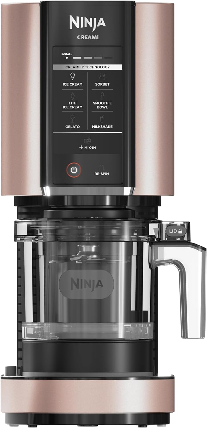 Ninja CREAMi NC301CRG 7 in 1 Ice Cream Maker – Rose Gold