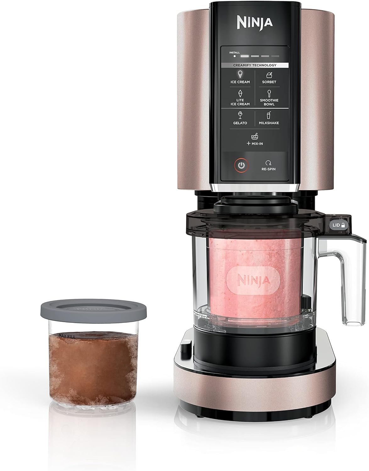 Ninja CREAMi NC301CRG 7 in 1 Ice Cream Maker – Rose Gold