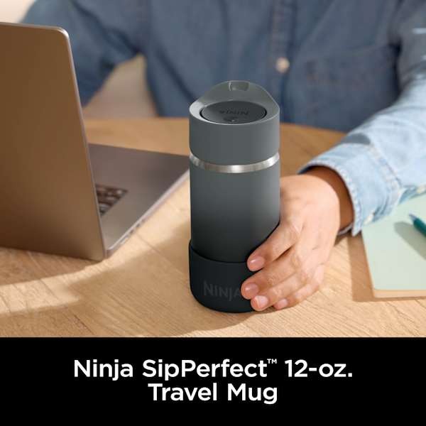 Tasse de voyage Ninja Sip Perfect 12oz Onyx Black