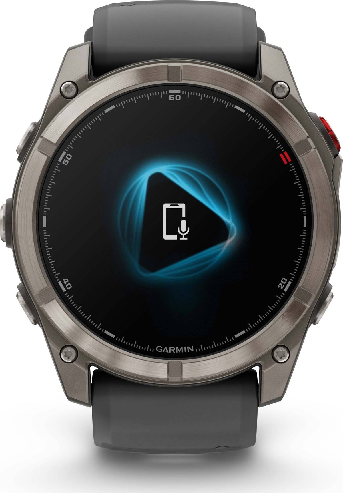 Garmin Fēnix 8 Pro 51 mm Amoled Sapphire Titanium avec bracelet en silicone graphite/noir