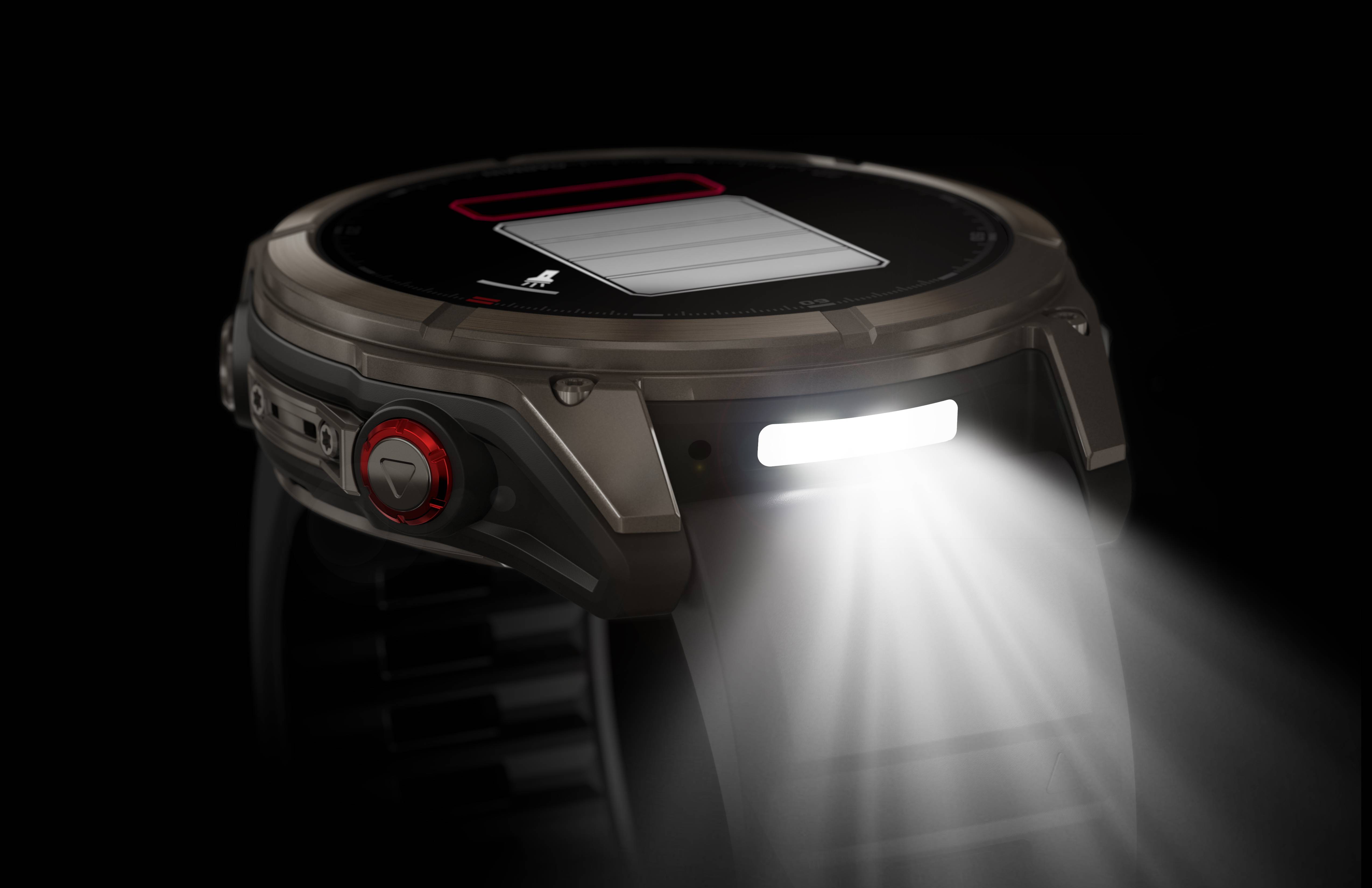 Garmin Fēnix 8 Pro 51 mm Amoled Sapphire Titanium avec bracelet en silicone graphite/noir