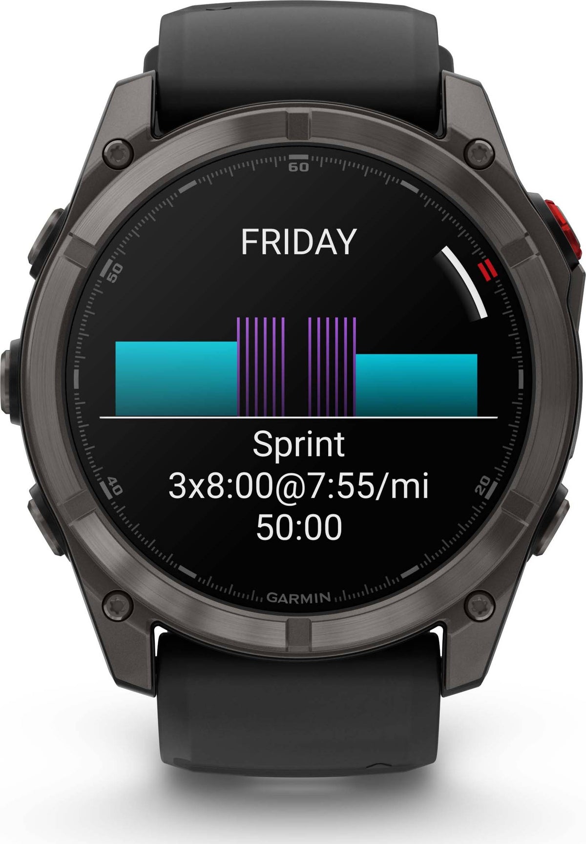 Garmin Fēnix 8 Pro 51 mm Amoled Sapphire Titanium with Black/Pebble Gray Silicone Band