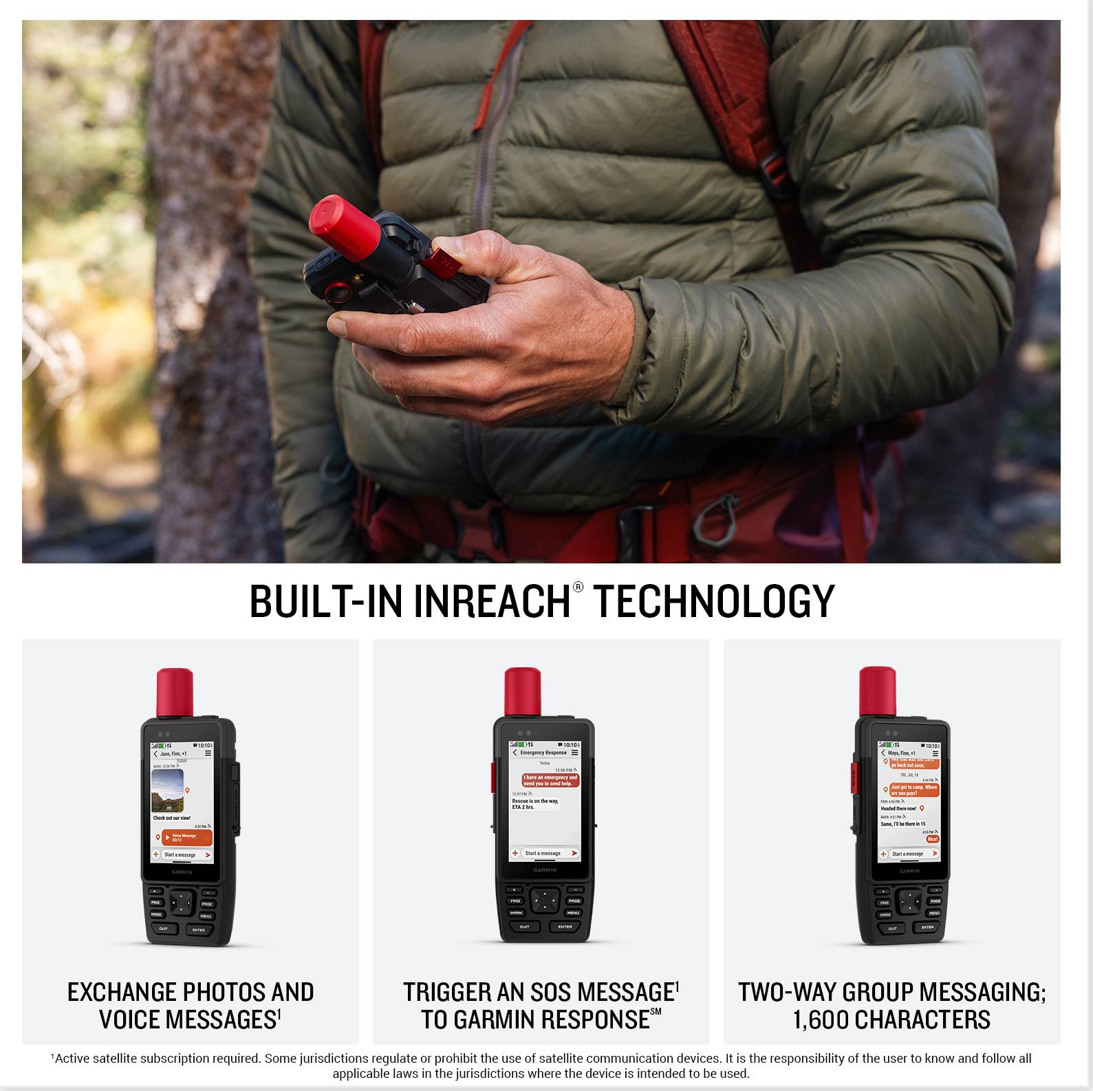 GPS portable Garmin Premium H1i Plus Satellite Technology