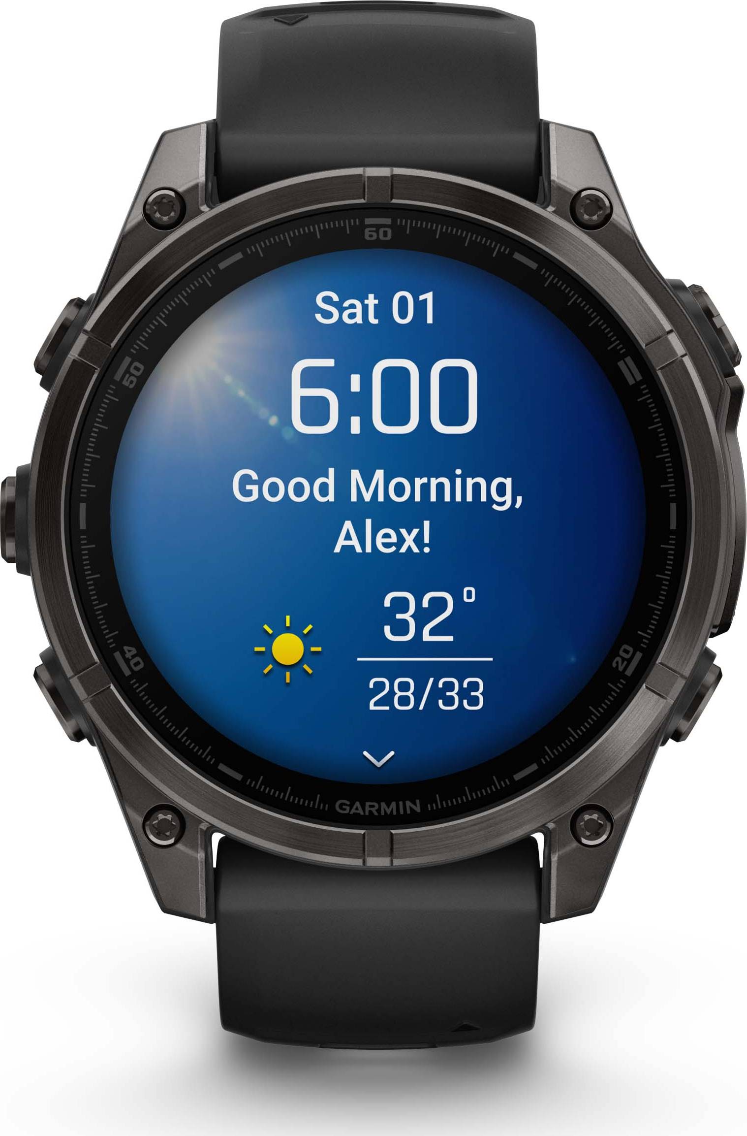 Garmin Fenix 8 47mm Amoled - Gris carbone saphir