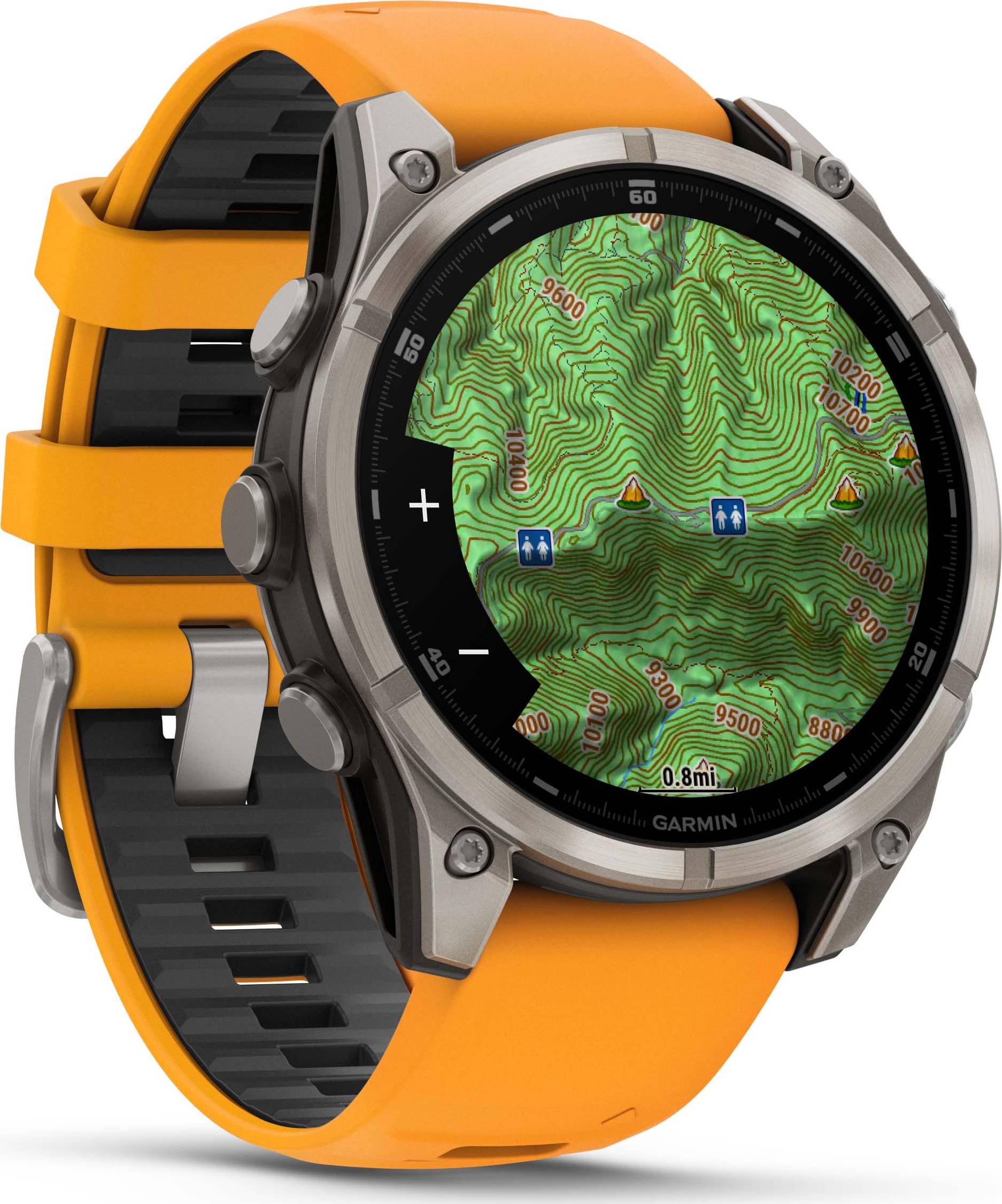 Garmin Fenix 8 47mm Amoled Sapphire - Spark Orange