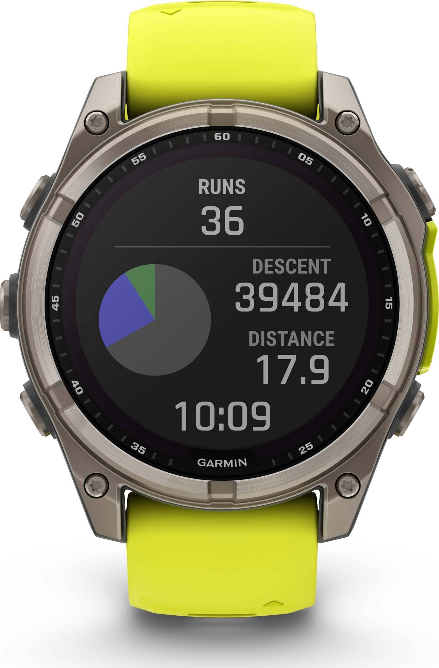 Garmin Fenix 8 47mm Solar Sapphire - Amp Yellow
