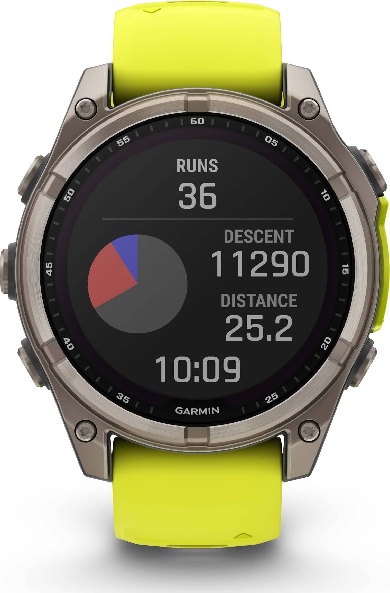 Garmin Fenix 8 47mm Solar Sapphire - Amp Yellow