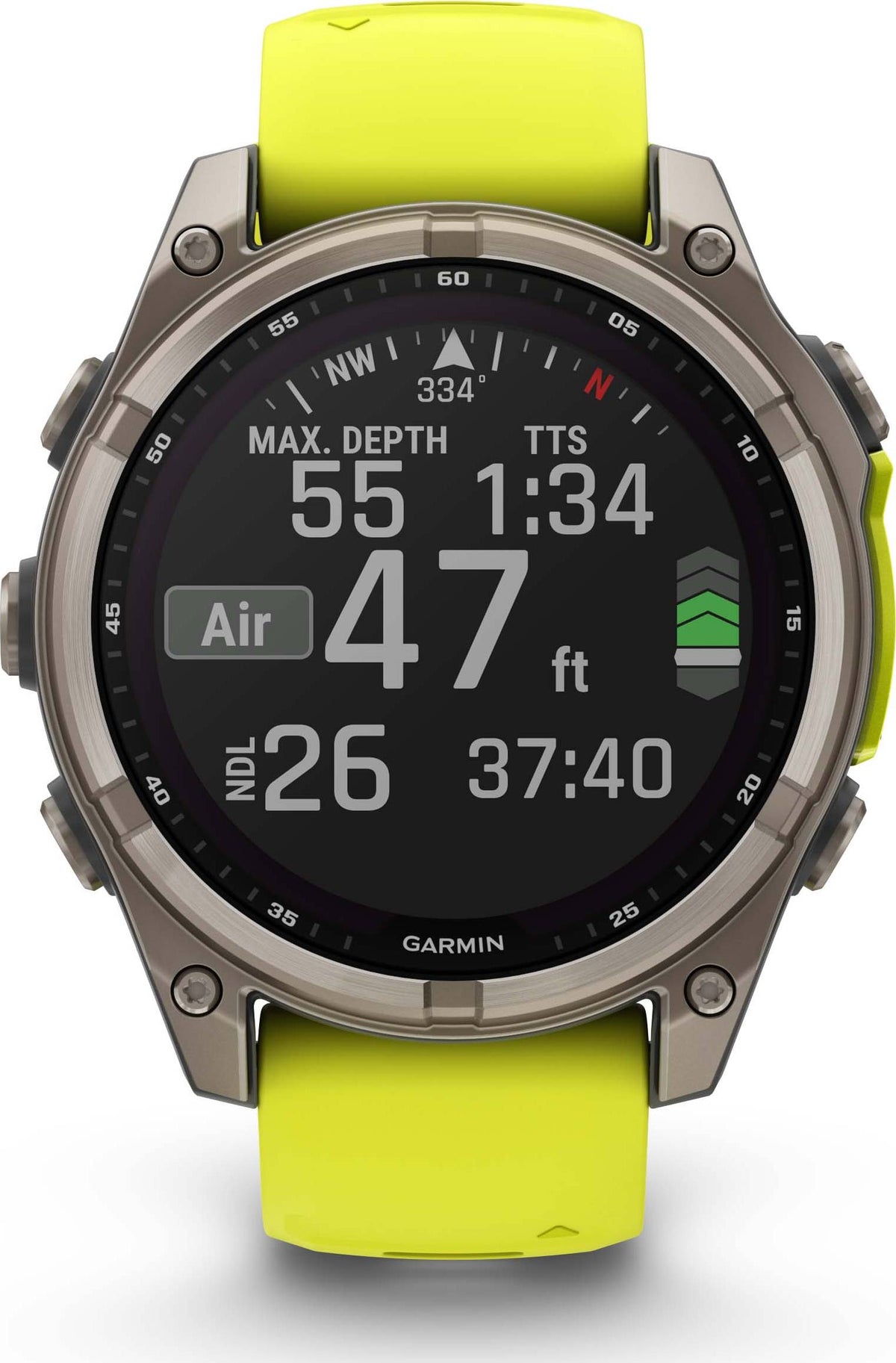 Garmin Fenix 8 47mm Solar Sapphire - Amp Yellow