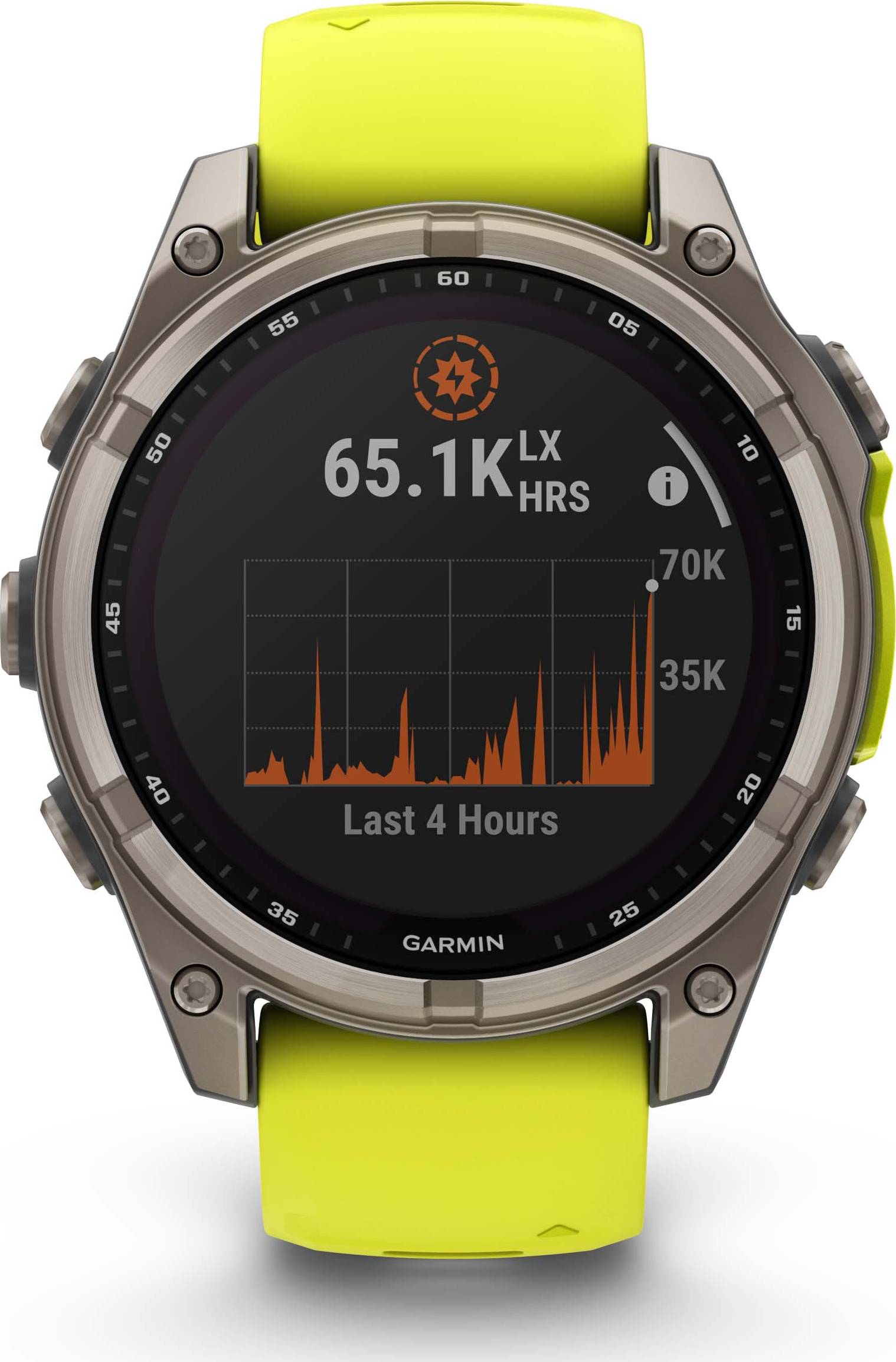 Garmin Fenix 8 47mm Solar Sapphire - Amp Yellow