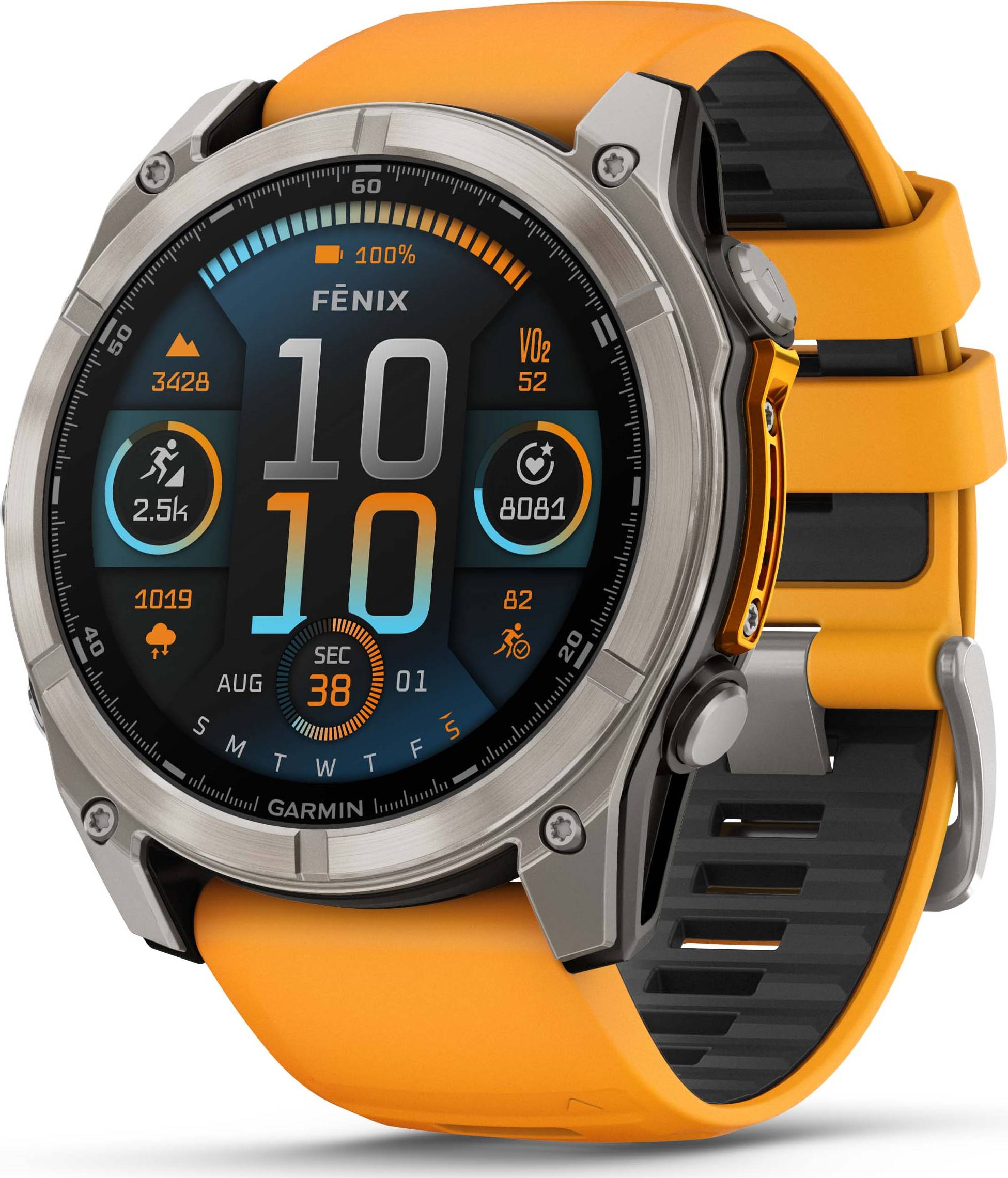 Garmin Fenix 8 51mm Amoled Sapphire - Spark Orange